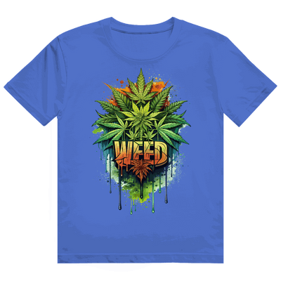 Heavy Cotton T-Shirt - Weed Print Art | Division420®