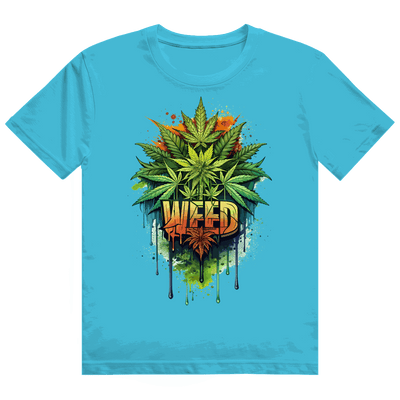 Heavy Cotton T-Shirt - Weed Print Art | Division420®