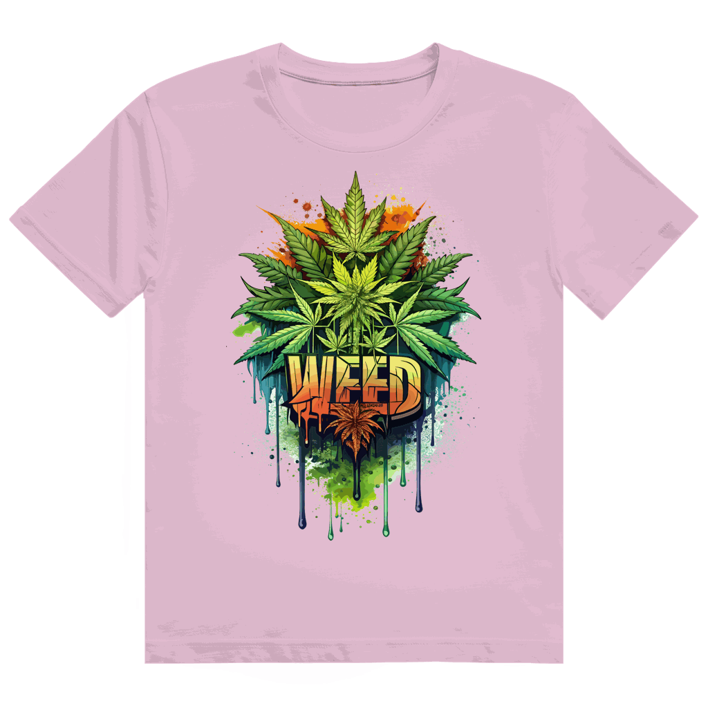 Heavy Cotton T-Shirt - Weed Print Art | Division420®