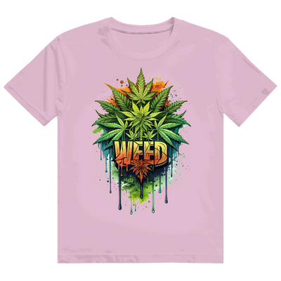 Heavy Cotton T-Shirt - Weed Print Art | Division420®