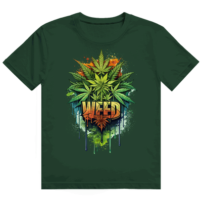 Heavy Cotton T-Shirt - Weed Print Art | Division420®