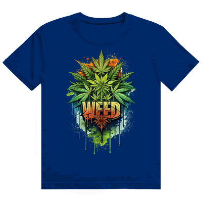 Heavy Cotton T-Shirt - Weed Print Art | Division420®
