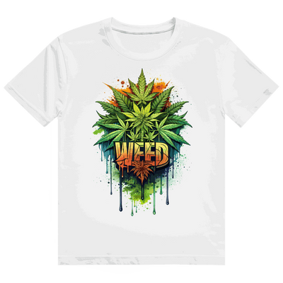 Heavy Cotton T-Shirt - Weed Print Art | Division420®