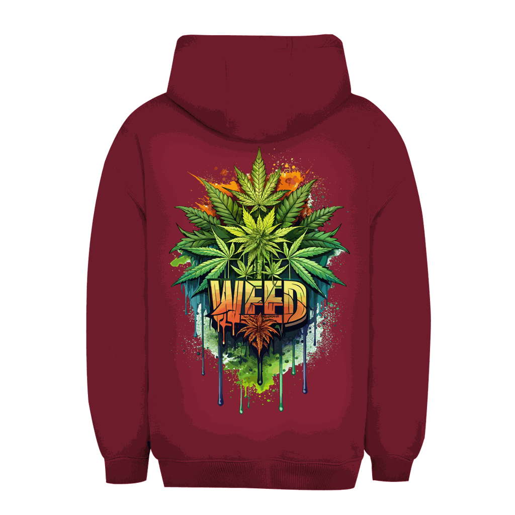 Unisex Oversize Hoodie - Weed Print Art | Division420®