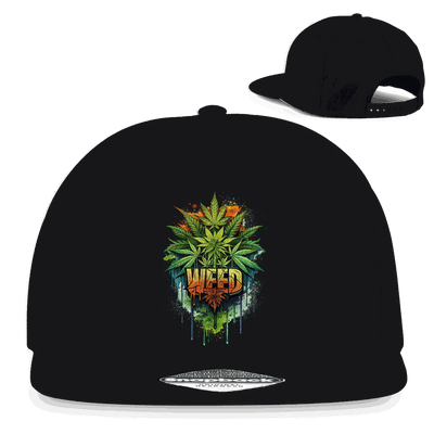 Snapback Rapper Cap - Weed Print Art | Division420®
