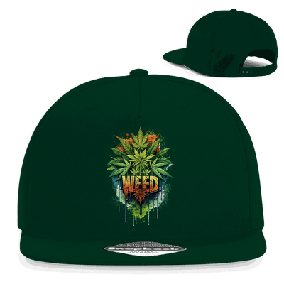 Snapback Rapper Cap - Weed Print Art | Division420®