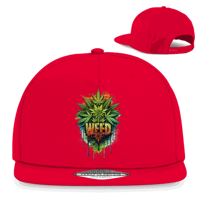 Snapback Rapper Cap - Weed Print Art | Division420®