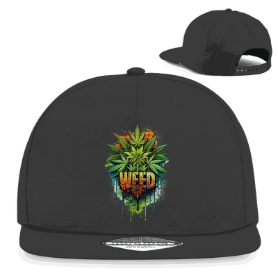 Snapback Rapper Cap - Weed Print Art | Division420®
