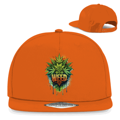 Snapback Rapper Cap - Weed Print Art | Division420®