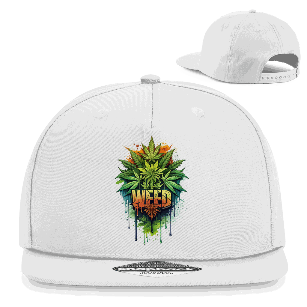 Snapback Rapper Cap - Weed Print Art | Division420®