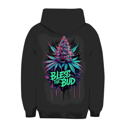 Size chart for Unisex Oversize Hoodie Bless the Bud by Division420