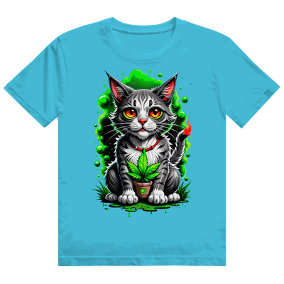 Heavy Cotton T-Shirt - Weed Cat | Division420®