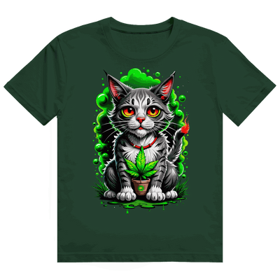 Heavy Cotton T-Shirt - Weed Cat | Division420®