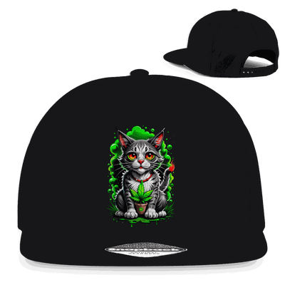 Snapback Rapper Cap - Weed Cat | Division420®