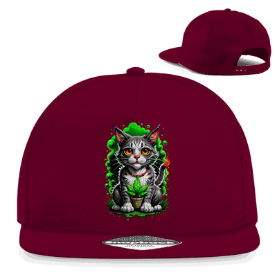 Snapback Rapper Cap - Weed Cat | Division420®