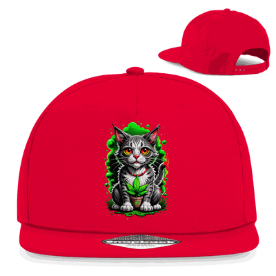 Snapback Rapper Cap - Weed Cat | Division420®