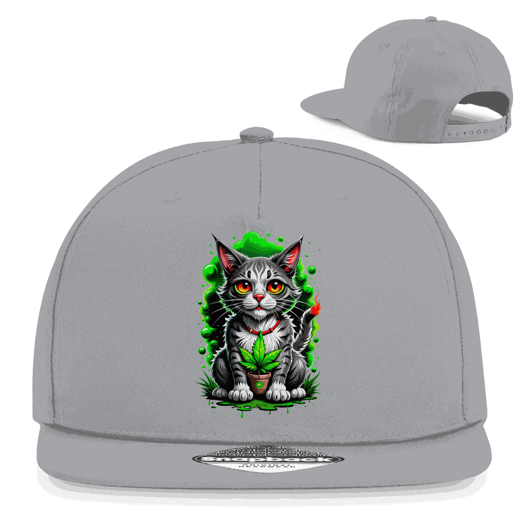 Snapback Rapper Cap - Weed Cat | Division420®