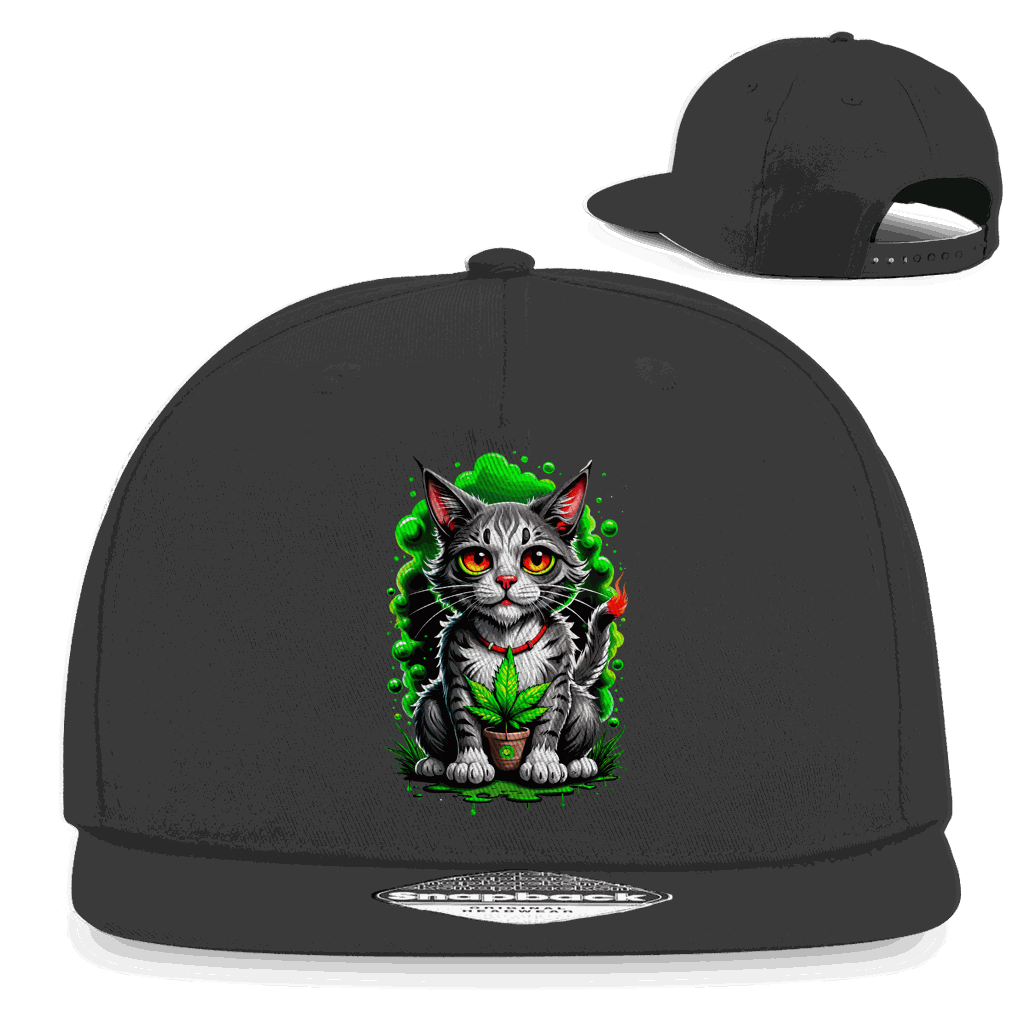 Snapback Rapper Cap - Weed Cat | Division420®