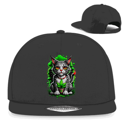 Snapback Rapper Cap - Weed Cat | Division420®