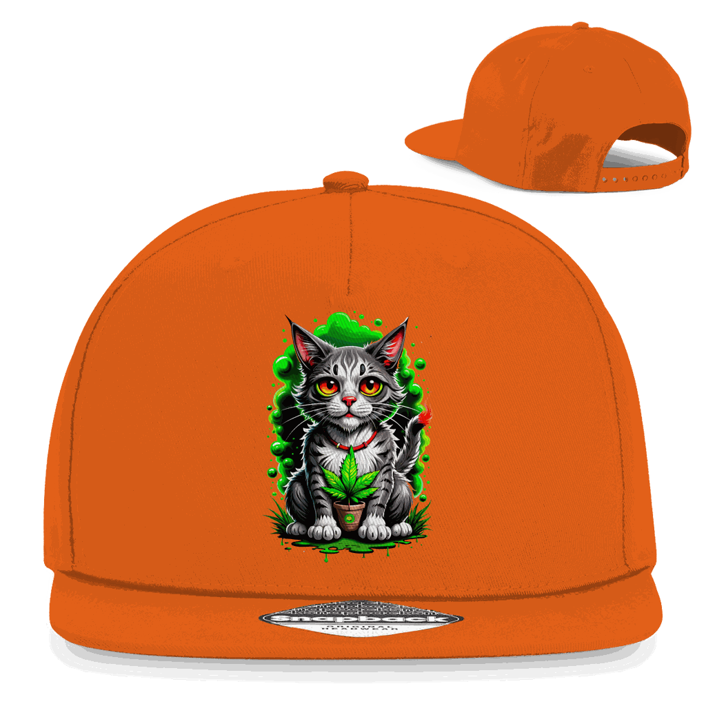 Snapback Rapper Cap - Weed Cat | Division420®