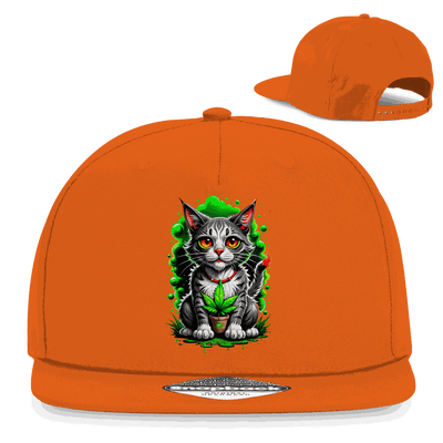 Snapback Rapper Cap - Weed Cat | Division420®