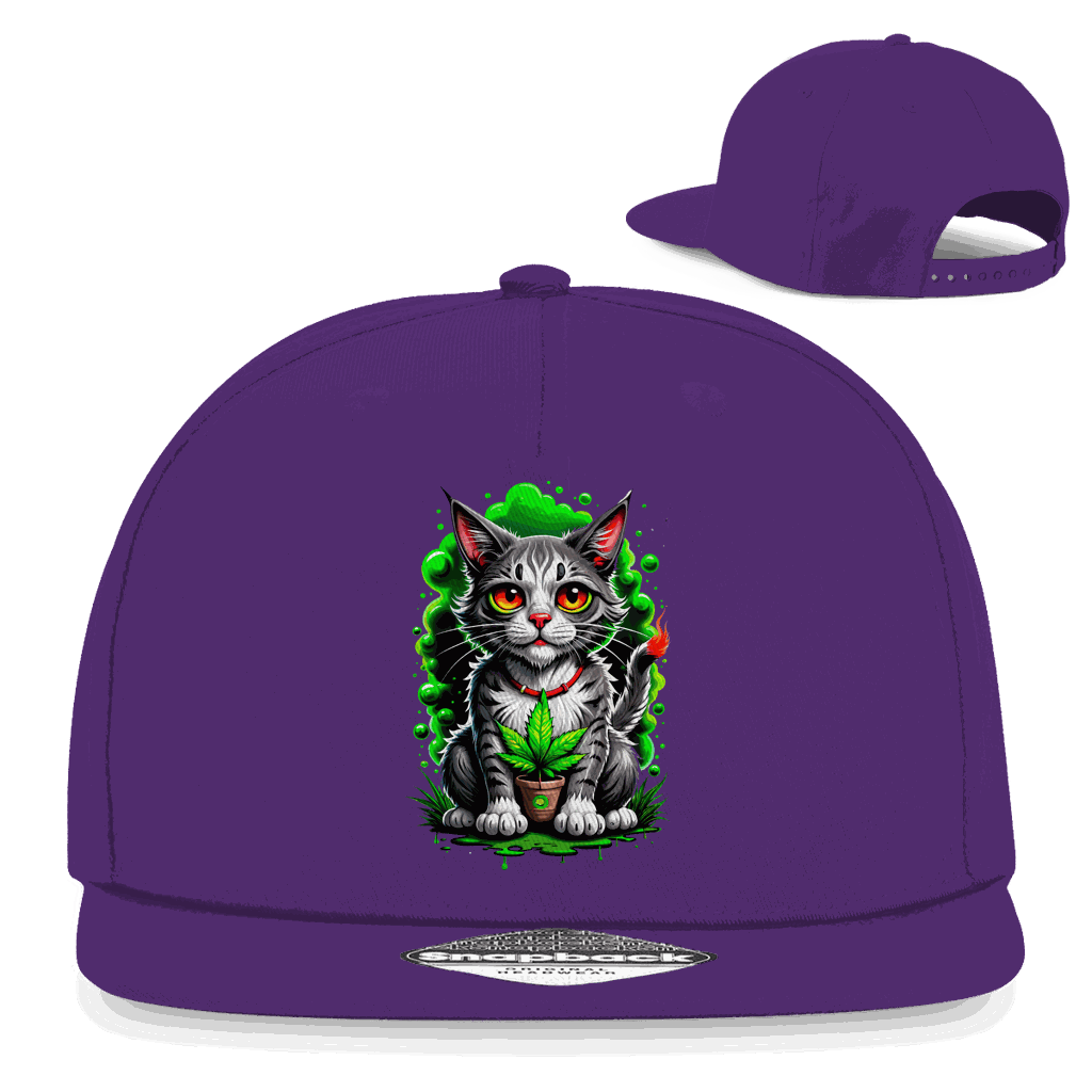 Snapback Rapper Cap - Weed Cat | Division420®