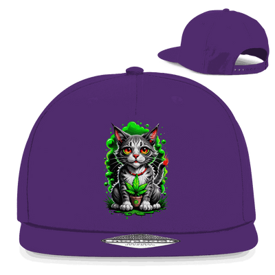 Snapback Rapper Cap - Weed Cat | Division420®