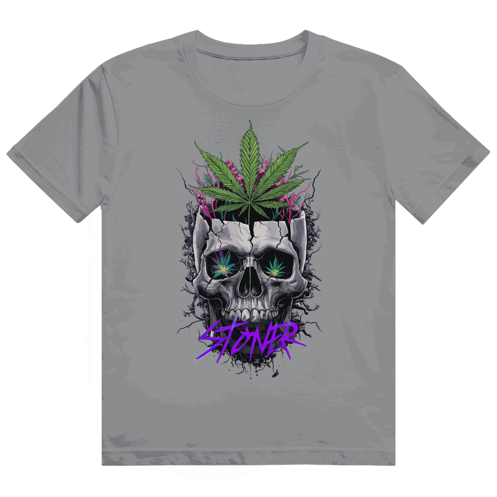 Heavy Cotton T-Shirt Division420 Stoner Art Print streetwear unisex breathable cotton