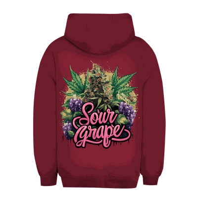 Unisex Oversize Hoodie Sour Grape von Division420 mit Kängurutasche und verstellbarer Kapuze