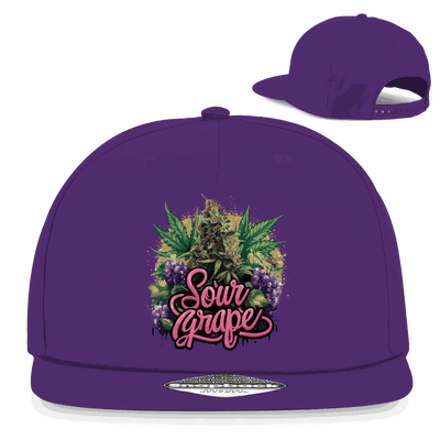 Division420 Snapback Cap Sour Grape aus Baumwoll-Twill mit flachem Schirm und Retro-Snapbackverschluss