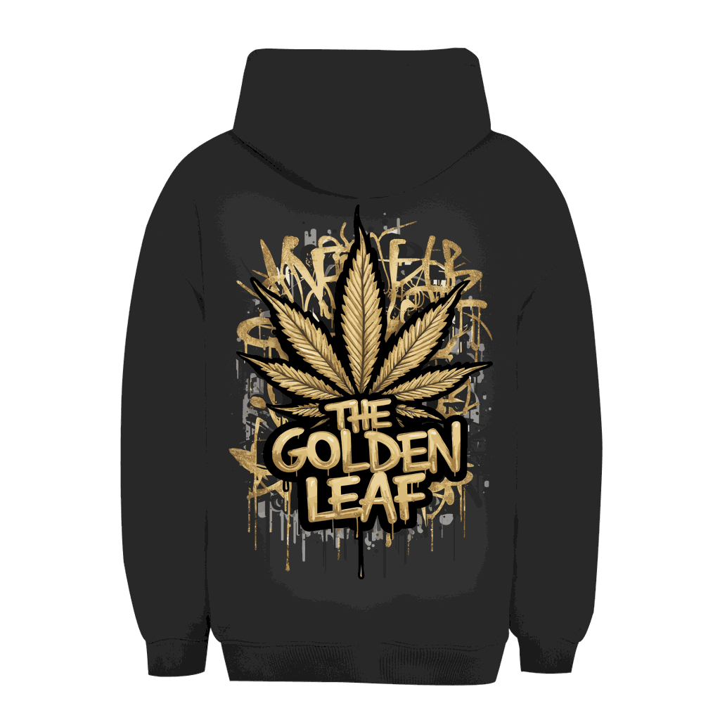 Unisex oversize hoodie The Golden Leaf by Division420 urban style confort quality sustainable cotton blend size chart