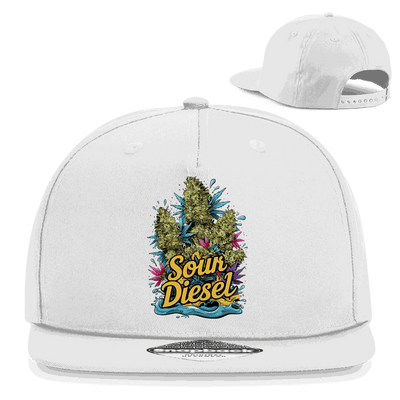 Division420 Snapback Cap Sour Diesel aus Baumwoll-Twill in 5-Panel Design mit flachem Schirm und Retro-Verschluss