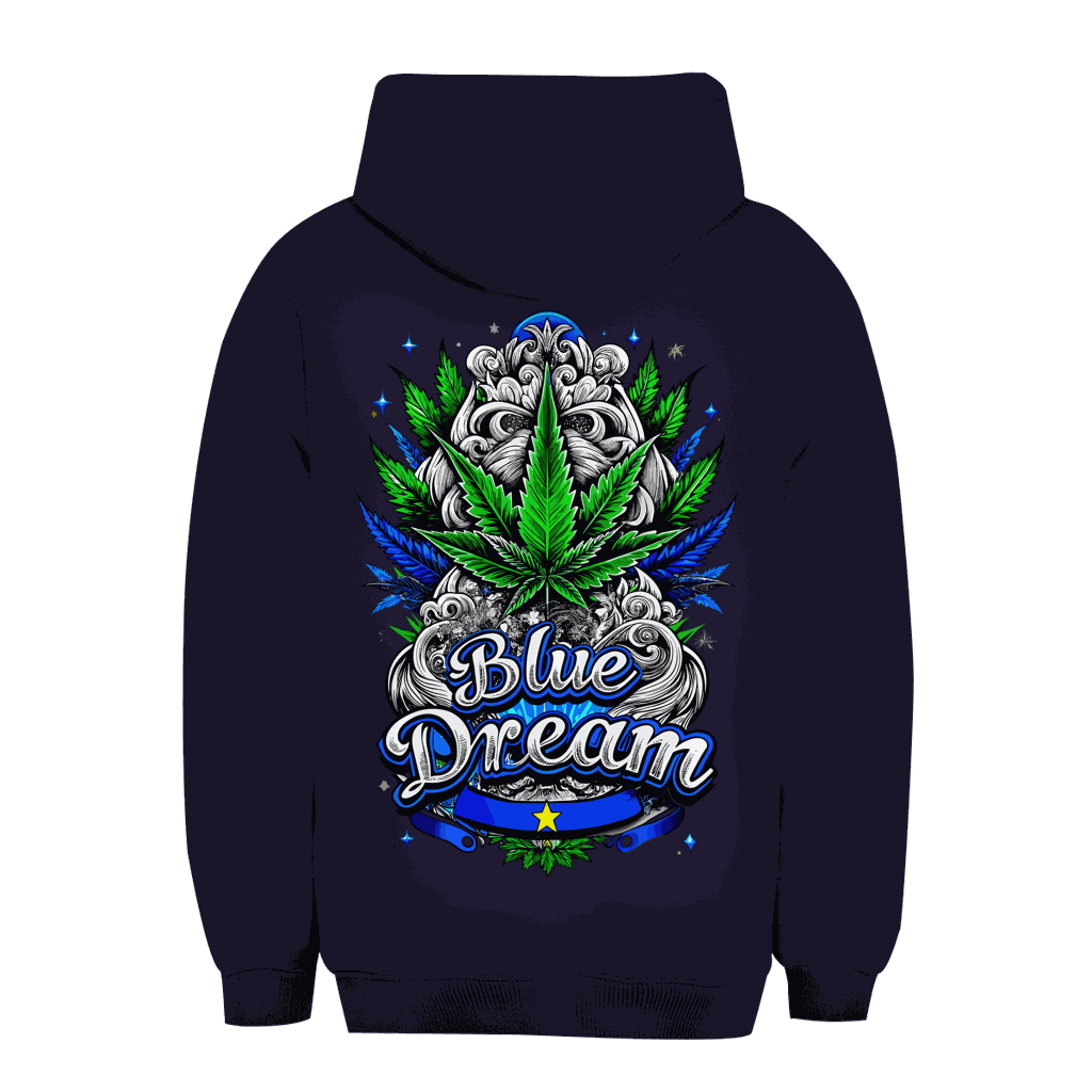 Unisex Oversize Hoodie in Blau mit urbanem Design und nachhaltiger Baumwollmischung