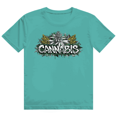 Heavy Cotton T-Shirt von Division420 mit Cannabis Art Print und nachhaltiger Baumwolle