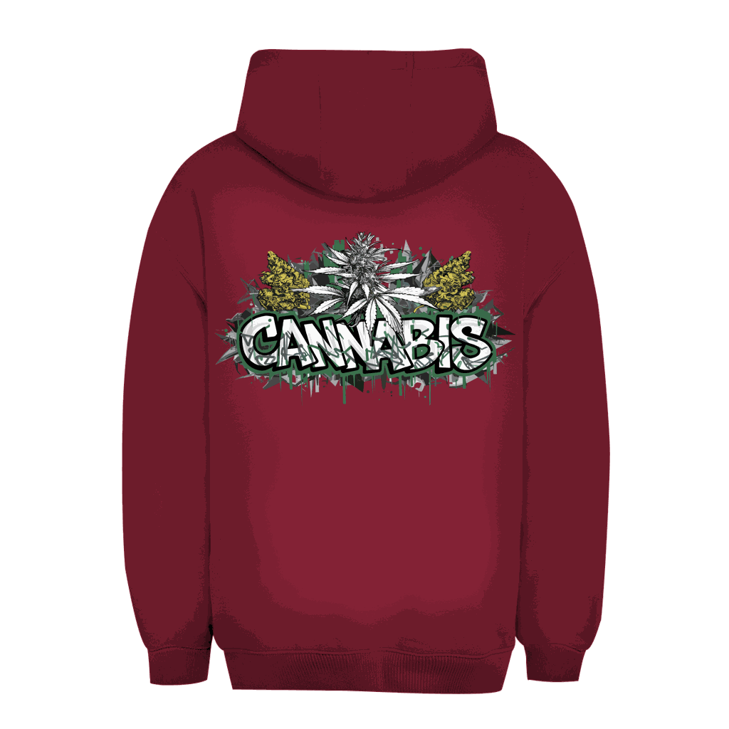 Unisex Oversize Hoodie - Cannabis Art Print | Division420®