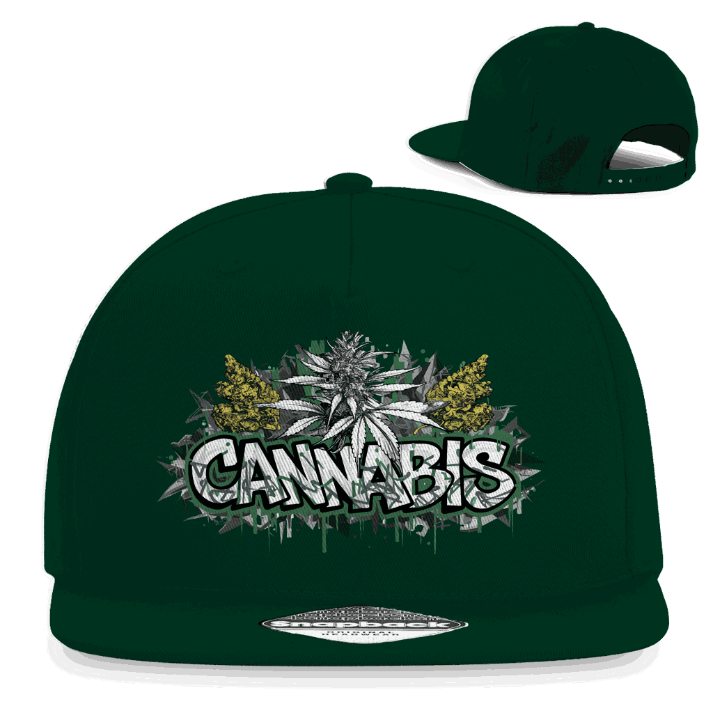 Snapback Rapper Cap - Cannabis Art Print | Division420®