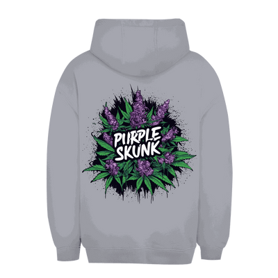 Unisex oversize purple hoodie by Division420 with kangaroo pocket and adjustable hood