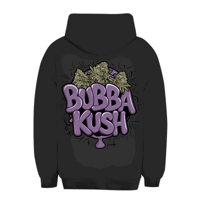 Unisex Oversize Hoodie Bubba Kush von Division420 in urbanem Stil mit Kapuze und Kängurutasche