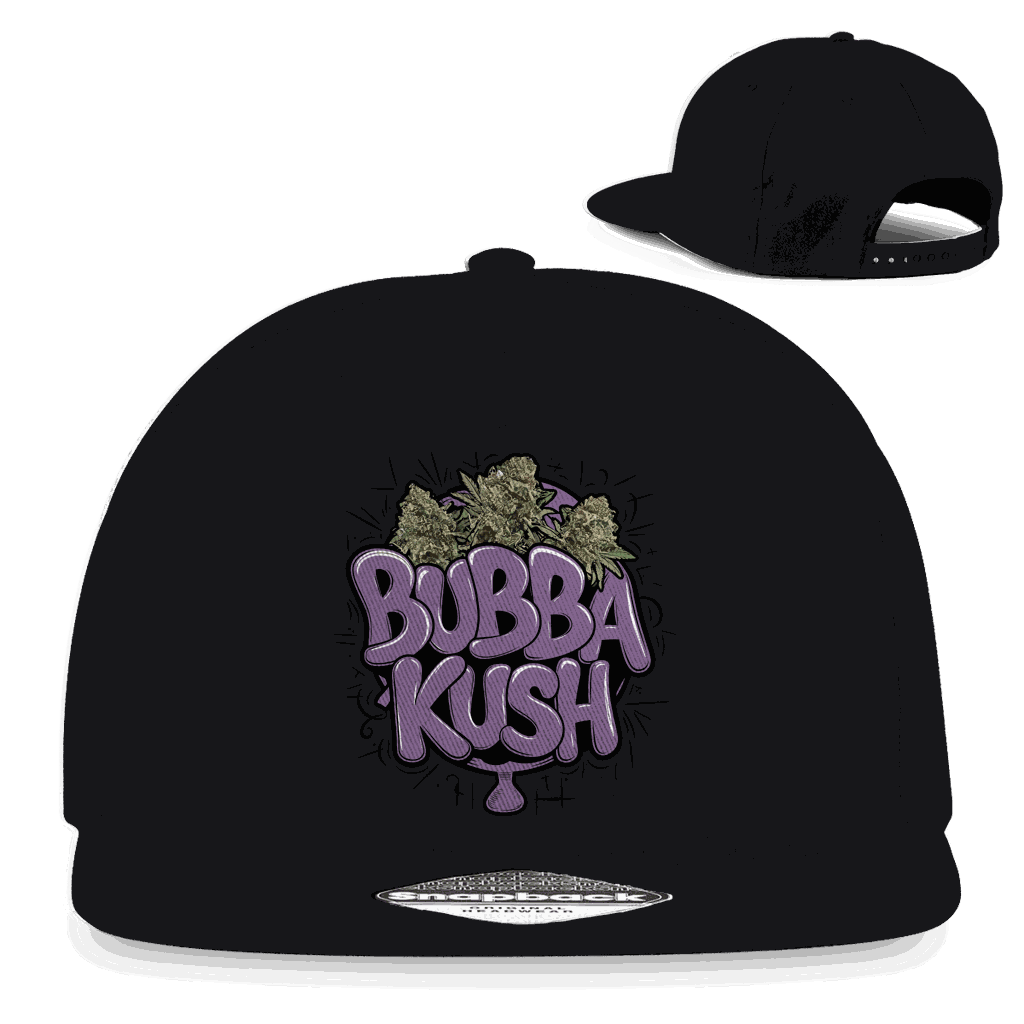 Division420 Snapback Cap Bubba Kush 5-panel cotton twill with flat brim and snapback closure