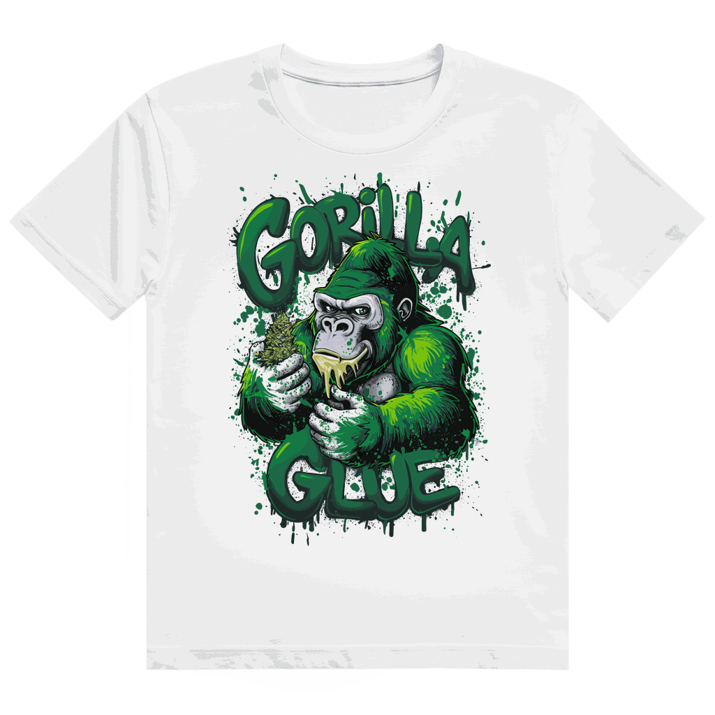 Größentabelle für das Heavy Cotton T-Shirt von Division420 mit Gorilla Glue Design