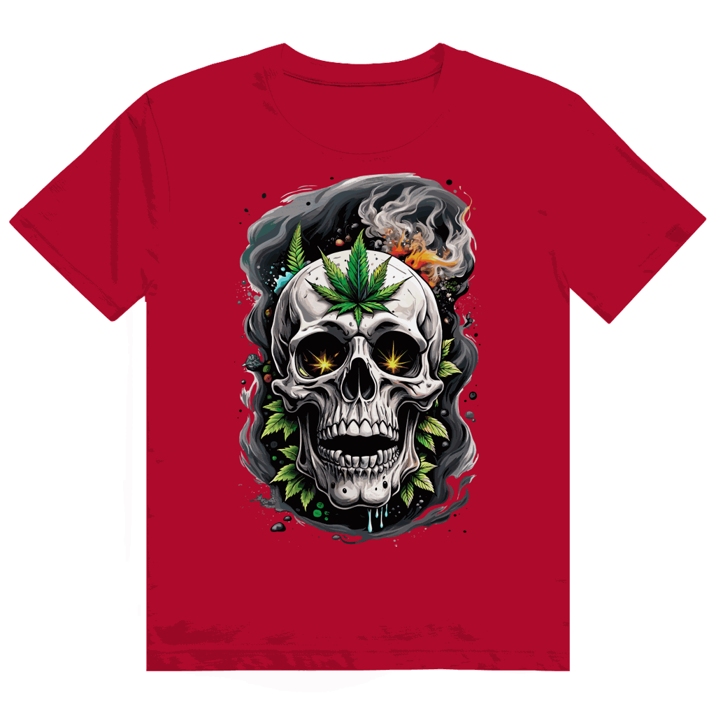 Division420 Heavy Cotton T-Shirt with skull design showing comfort and streetstyle