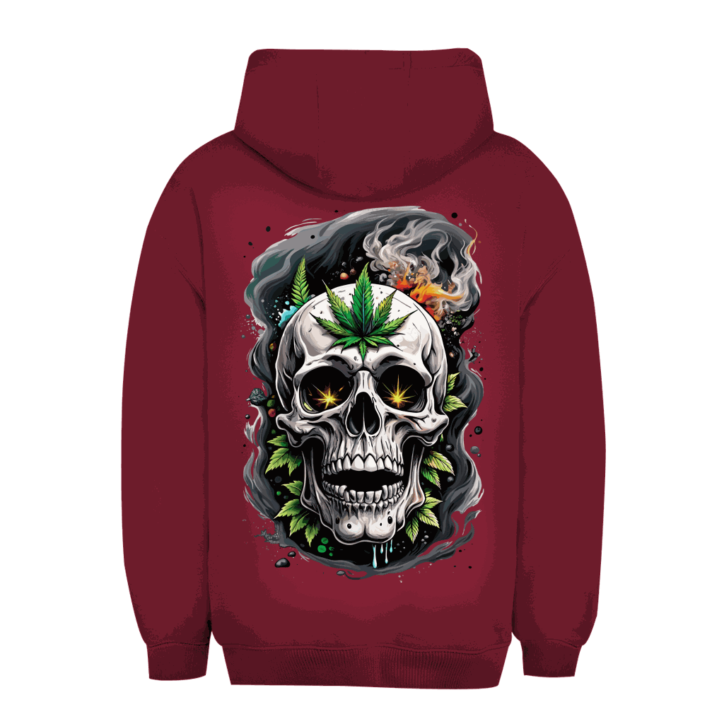 Unisex Oversize Hoodie mit Totenkopf-Design von Division420, urbaner Stil, bequemer Oversize-Fit, nachhaltige Baumwollmischung