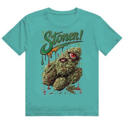 Division420 Heavy Cotton T-Shirt with stoner print art and unisex tubular fit