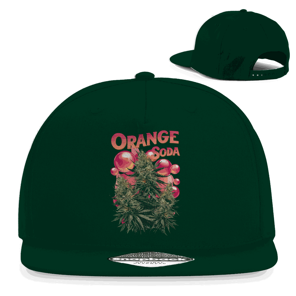 Snapback Rapper Cap - Orange Soda | Division420®