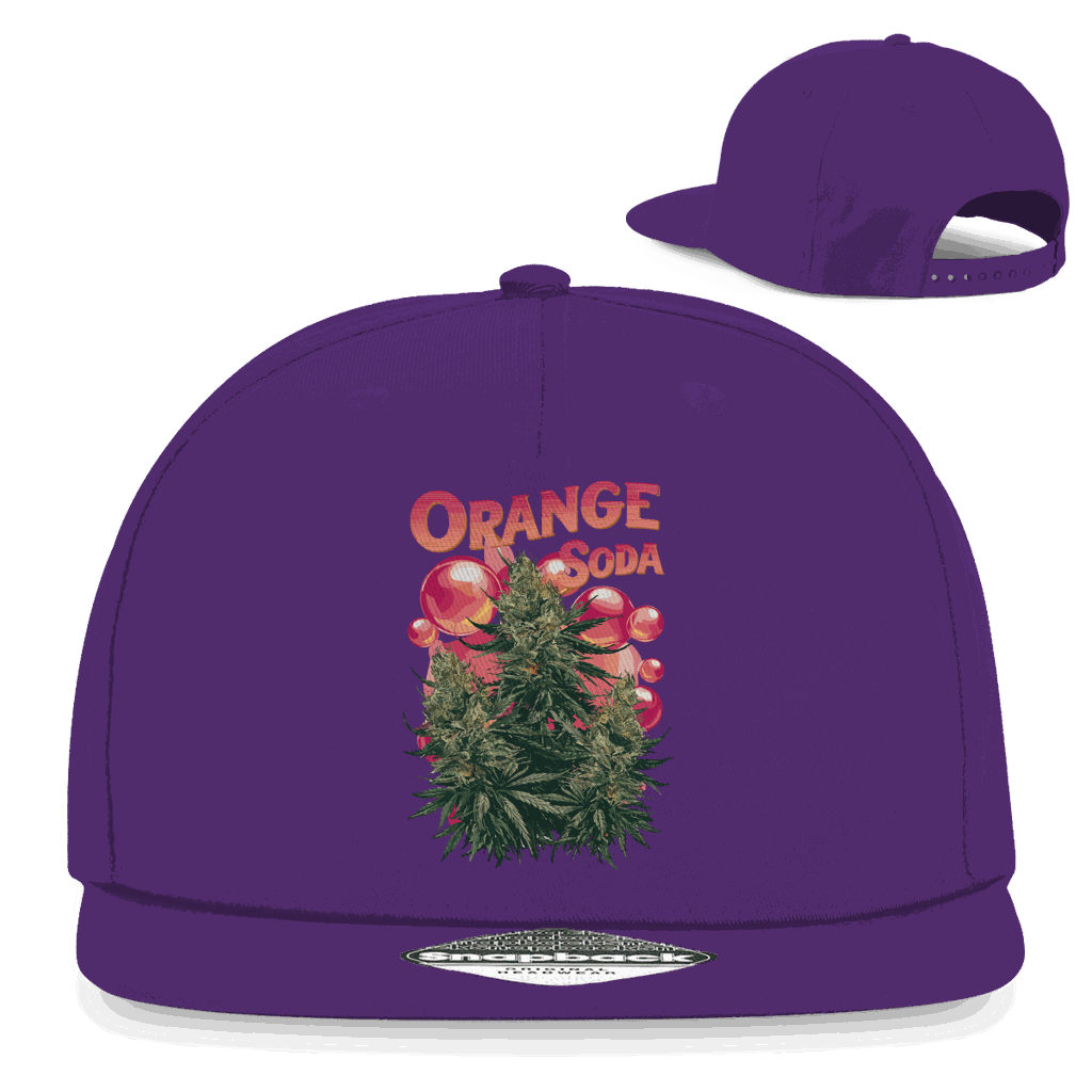 Snapback Rapper Cap - Orange Soda | Division420®