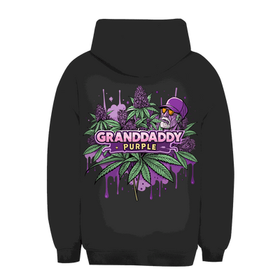 Unisex Oversize Hoodie Granddaddy Purple von Division420 in urbanem Stil mit Kapuze und Kängurutasche