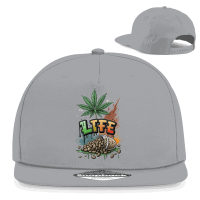Division420 Snapback Cap Life 5-panel cotton twill streetwear hat with flat brim and snapback closure