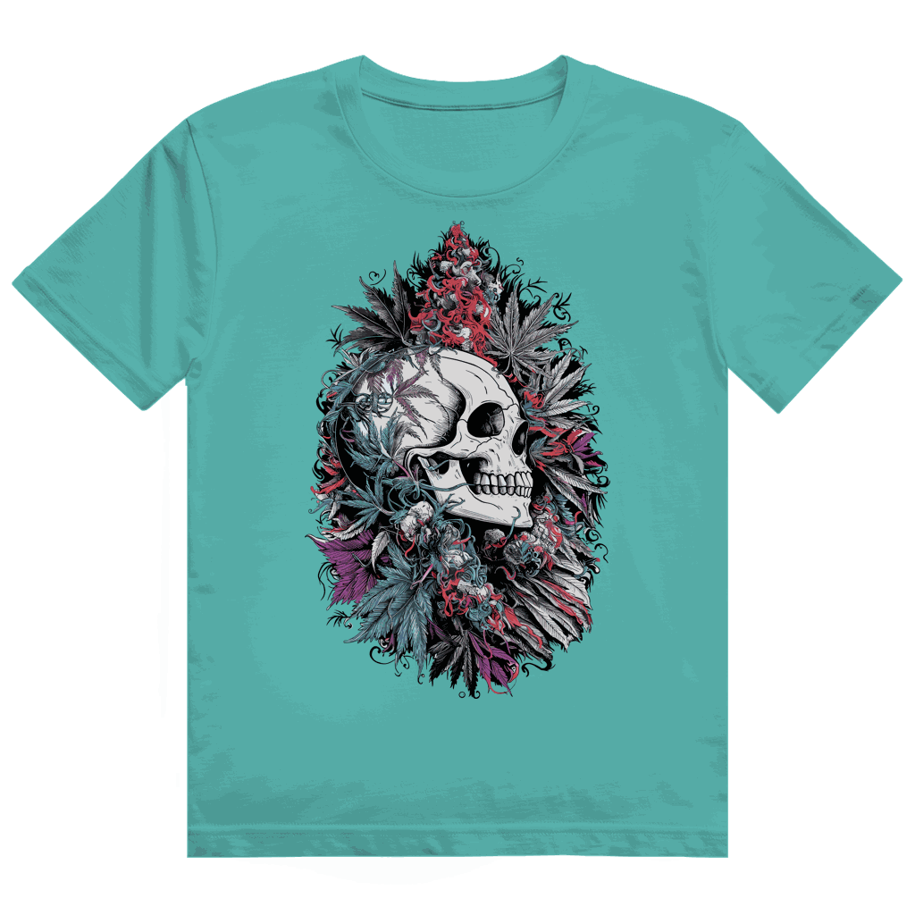 Heavy Cotton T-Shirt - Skull Art Print | Division420®