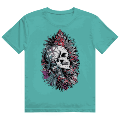 Heavy Cotton T-Shirt - Skull Art Print | Division420®