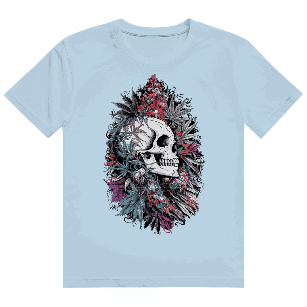 Heavy Cotton T-Shirt - Skull Art Print | Division420®